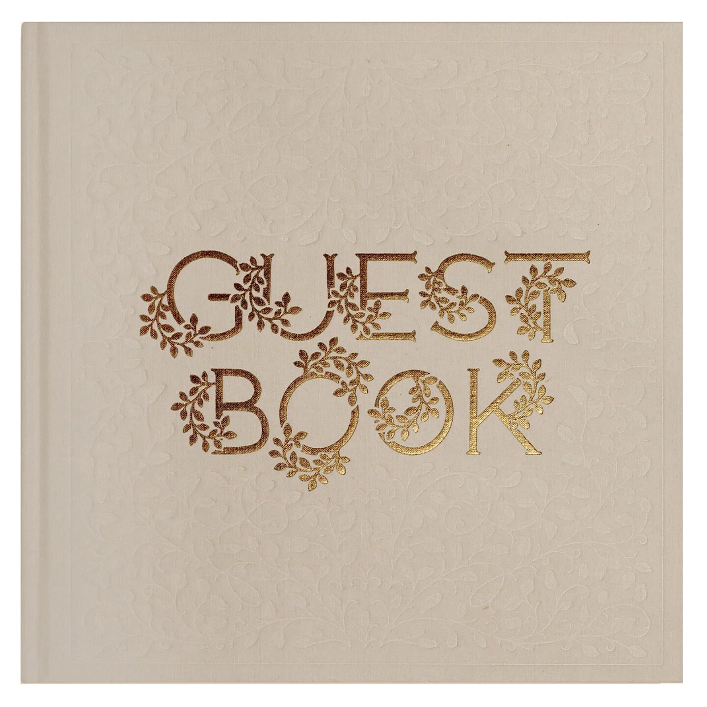 Paige Tate &#x26; Co. Wedding Guest Book - Cloth Bound Cover, Foil Accents &#x26; Hand-Drawn Illustration, Acid-Free Archival Paper, Flat-Lay Design, Heirloom