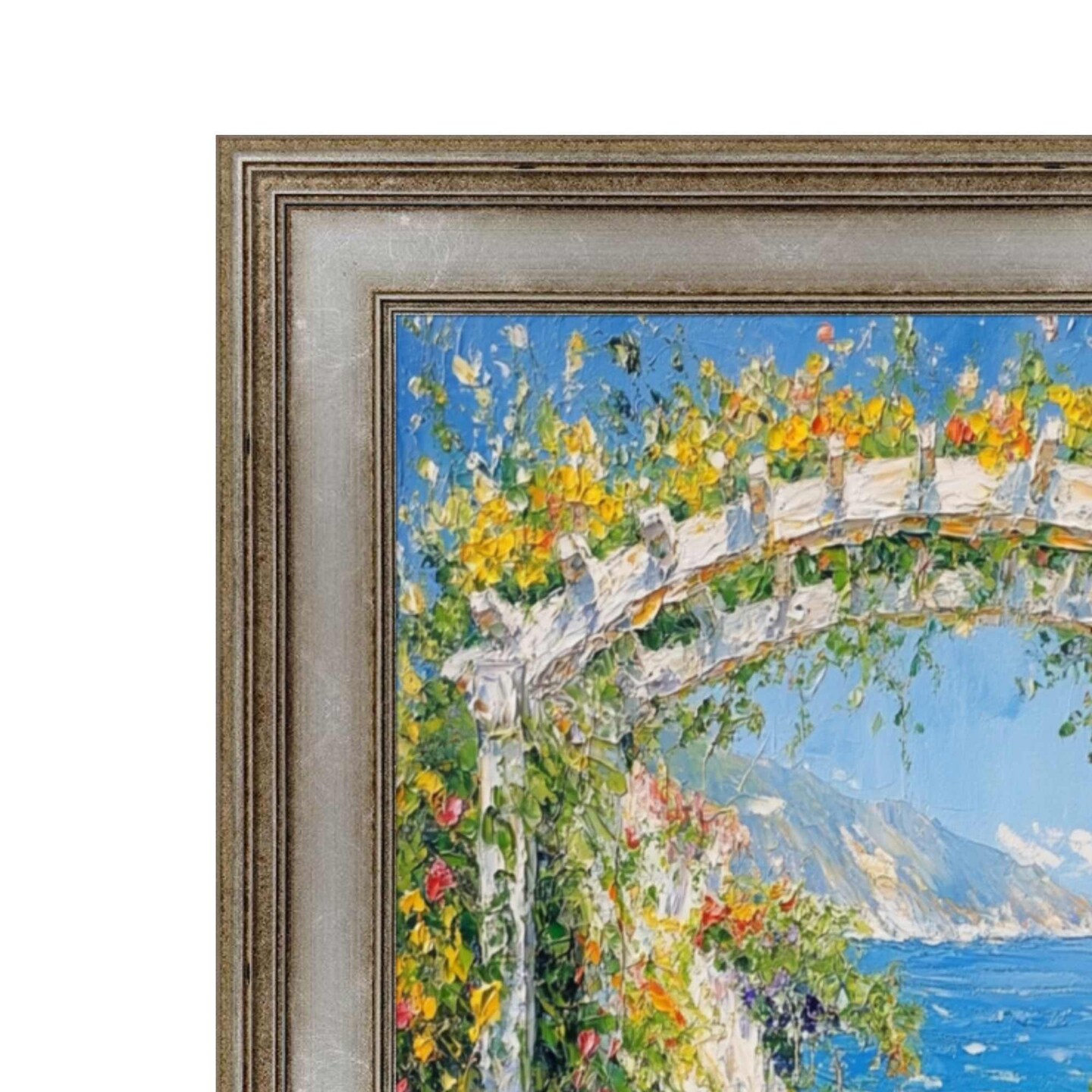 Vintage Antique Silver Flat Panel Picture Frame 20x28 frame
