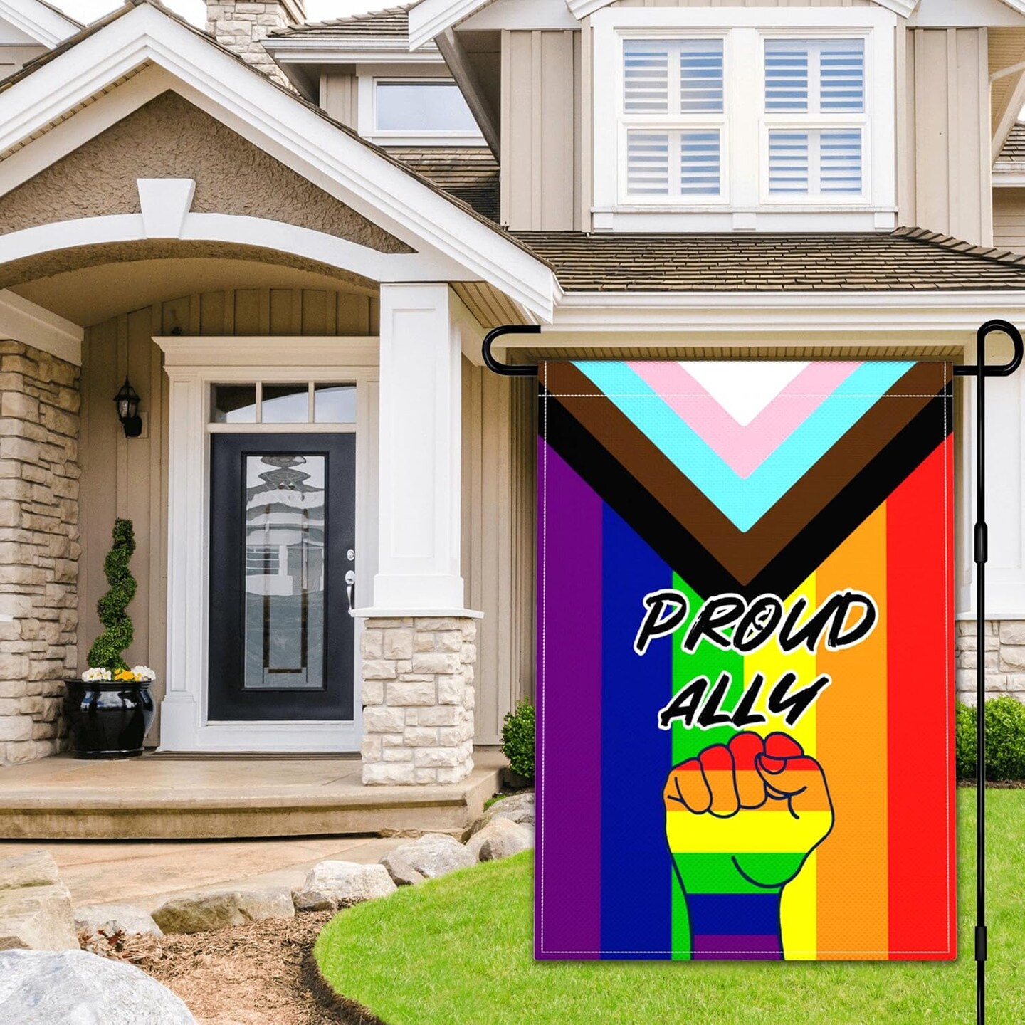 Pride Proud Ally Garden Flag Decor 12x18 Inch Double Sided