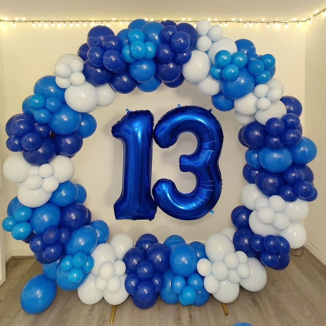 Royal Blue Latex Party Balloons - 100 Pack 12 inch Round Helium Blue Balloons
