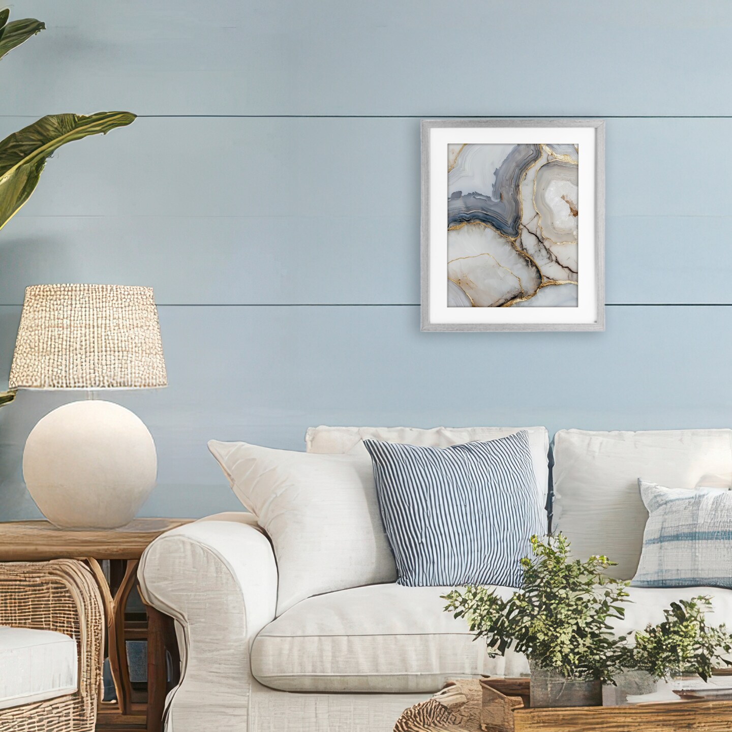 Stupell Industries Crystal Geode with Gold Framed Print Under Glass, design by Svetlana Aleynikova