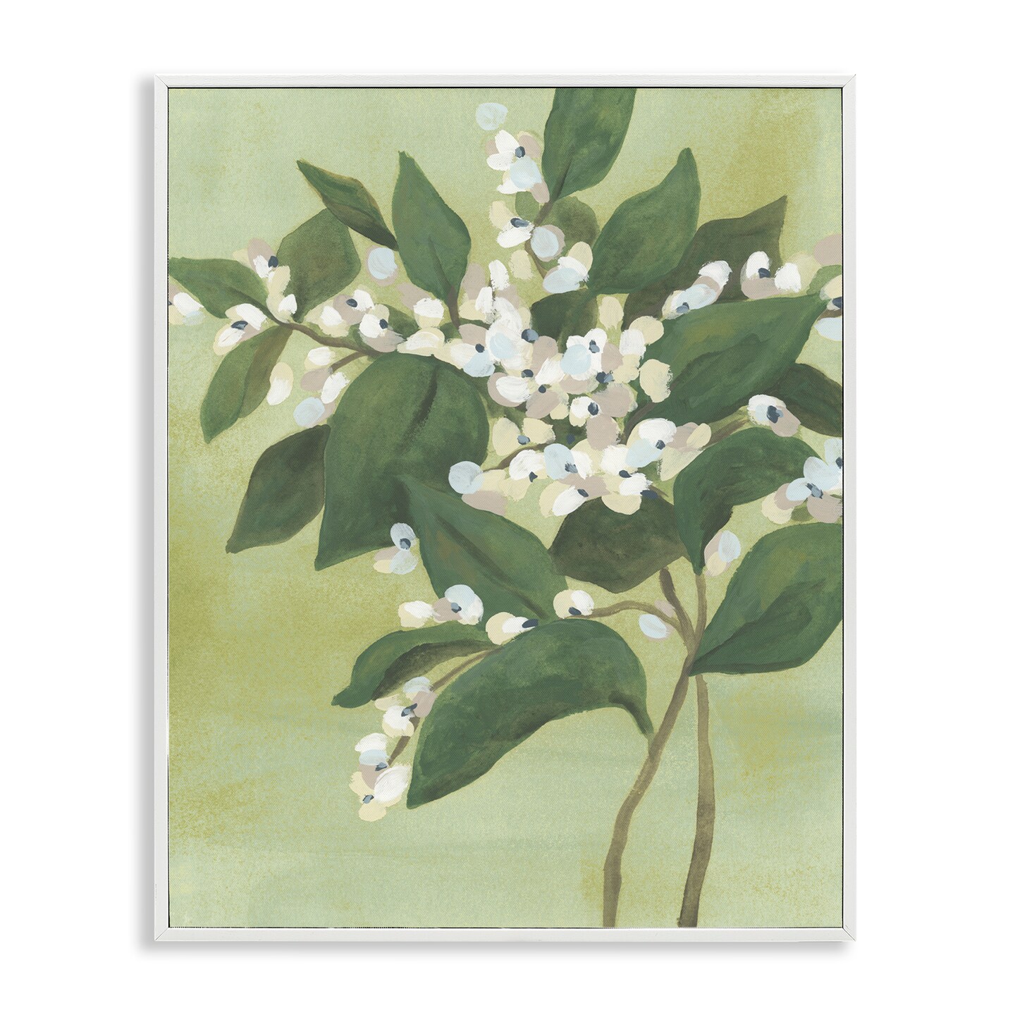 Stupell Industries Verdant Branch Bloom Framed Giclee, design by June Erica Vess