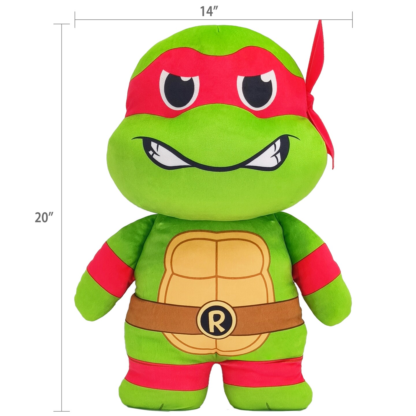 Legend Toys Teenage Mutant Ninja Turtles 20&#x22; Plush Raphael, Red