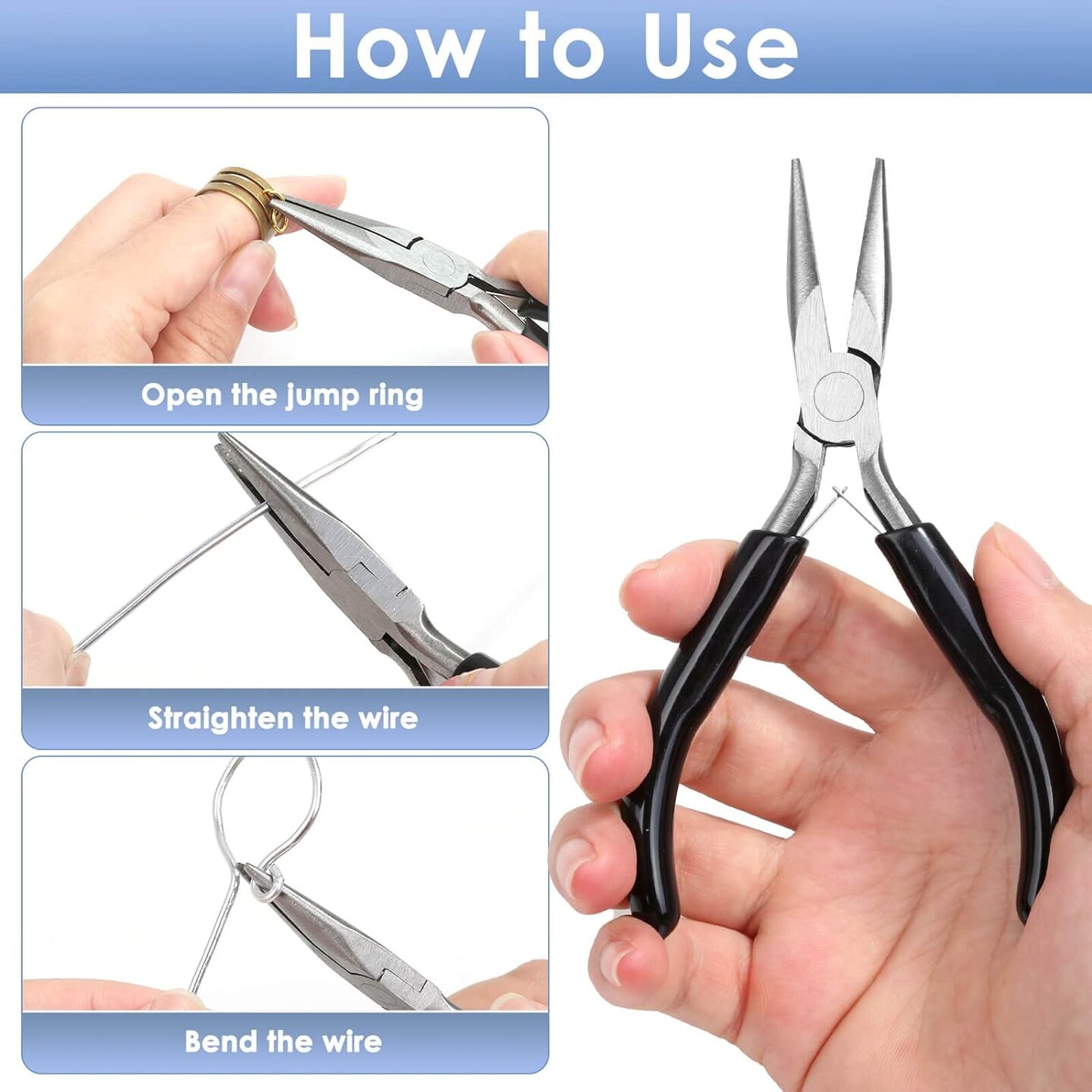 Chain Nose Pliers For Jewelry Making, Flat Nose Jewelry Pliers, Craft Pliers For Jewelry Making