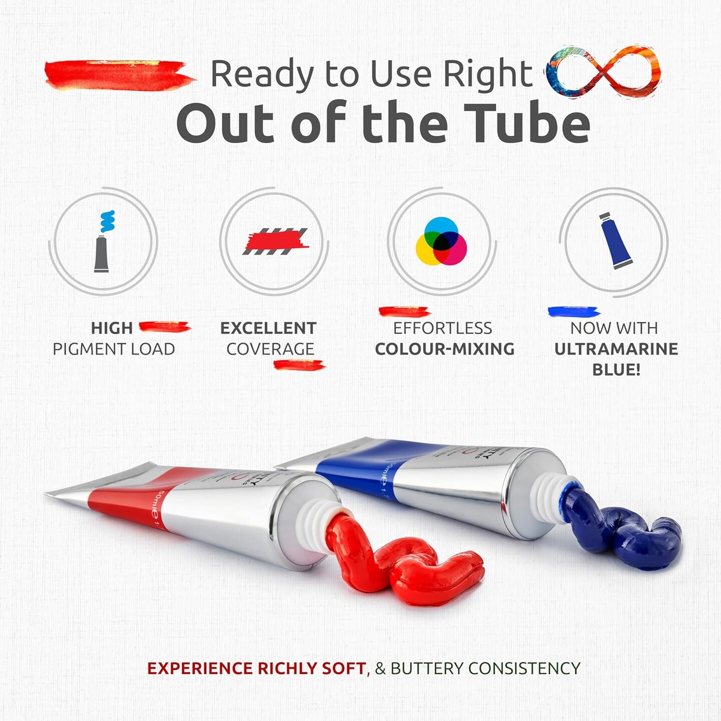 Professional Oil Paint Set - 8 x Large 50ml Tubes - Non Toxic Oil Paints for Artists, Eco-Conscious. Lightfast Earth Oil Colors with Exceptional Pigment Load - Portrait Palette