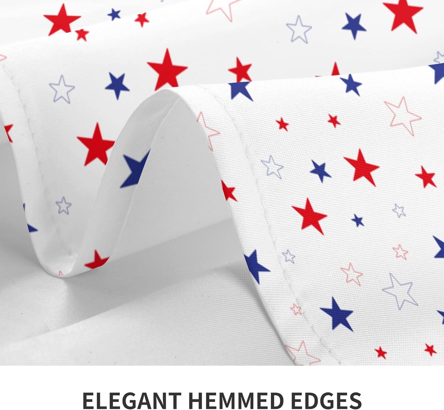 Memorial Day Tablecloth 60 Inch Independence Day Patriotic Round Table Cloth Waterproof Resistant Reusable July 4th Decorations Table Cover for Kitchen Dinning Holiday Party Decor
