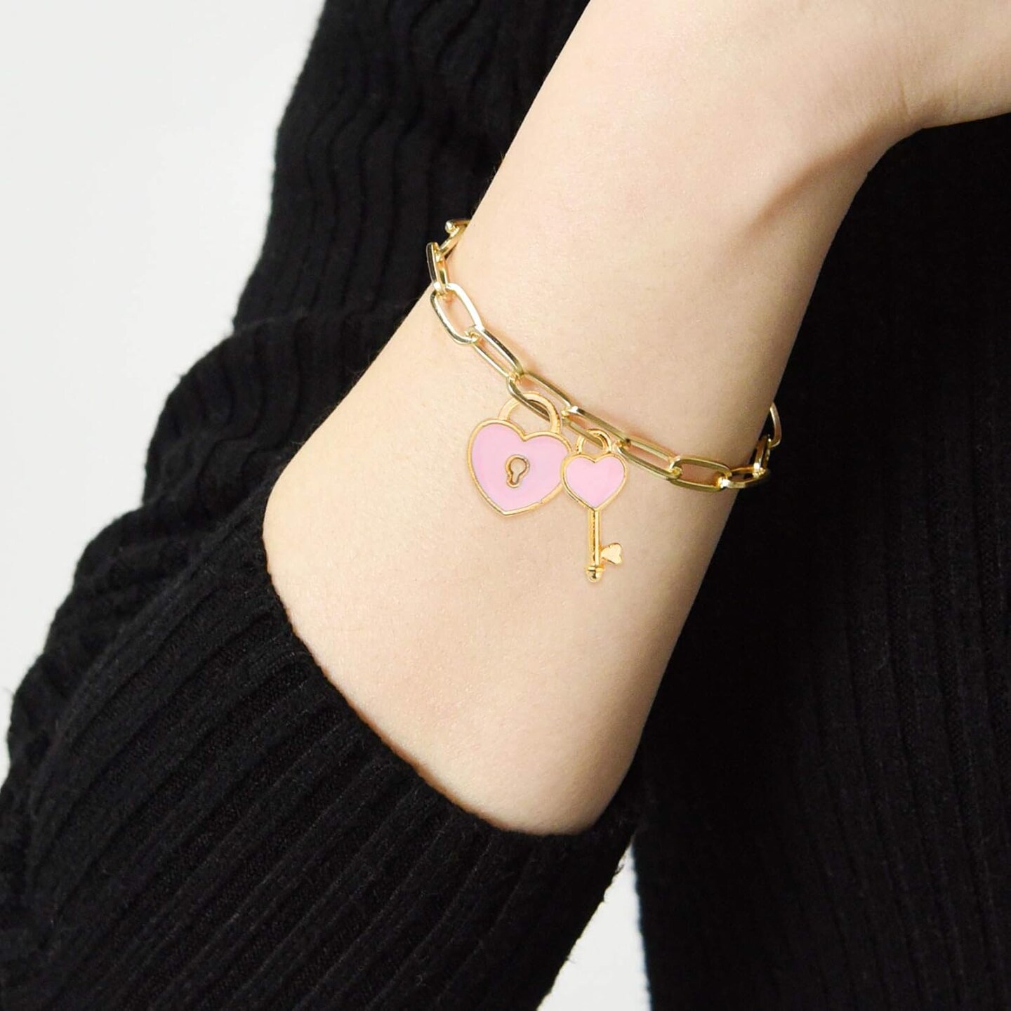 20pcs Chain Bracelets Kit Alloy Link with Lobster Clasps for Christmas DIY Women Jewelry Findings Bracelet Making (Gold & Silver)