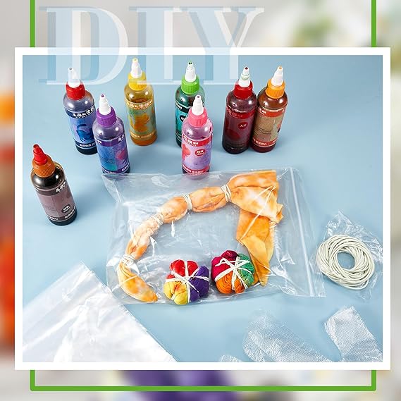 20 Pcs Cotton White Bucket Hat for Tie Dying Blank Cotton Packable Sun Hat with Accessory for Group Party DIY Project