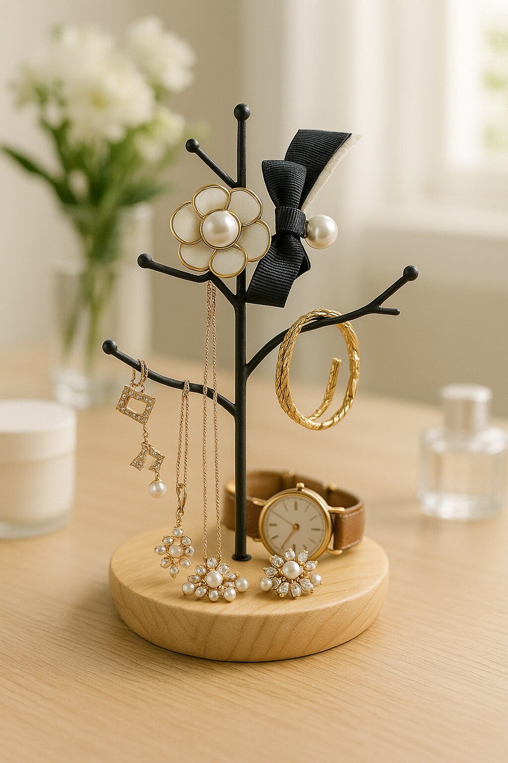 Mango Steam Jewelry Tree Hanger for Bracelets, Necklaces, Hoop Earrings, &#x26; Rings