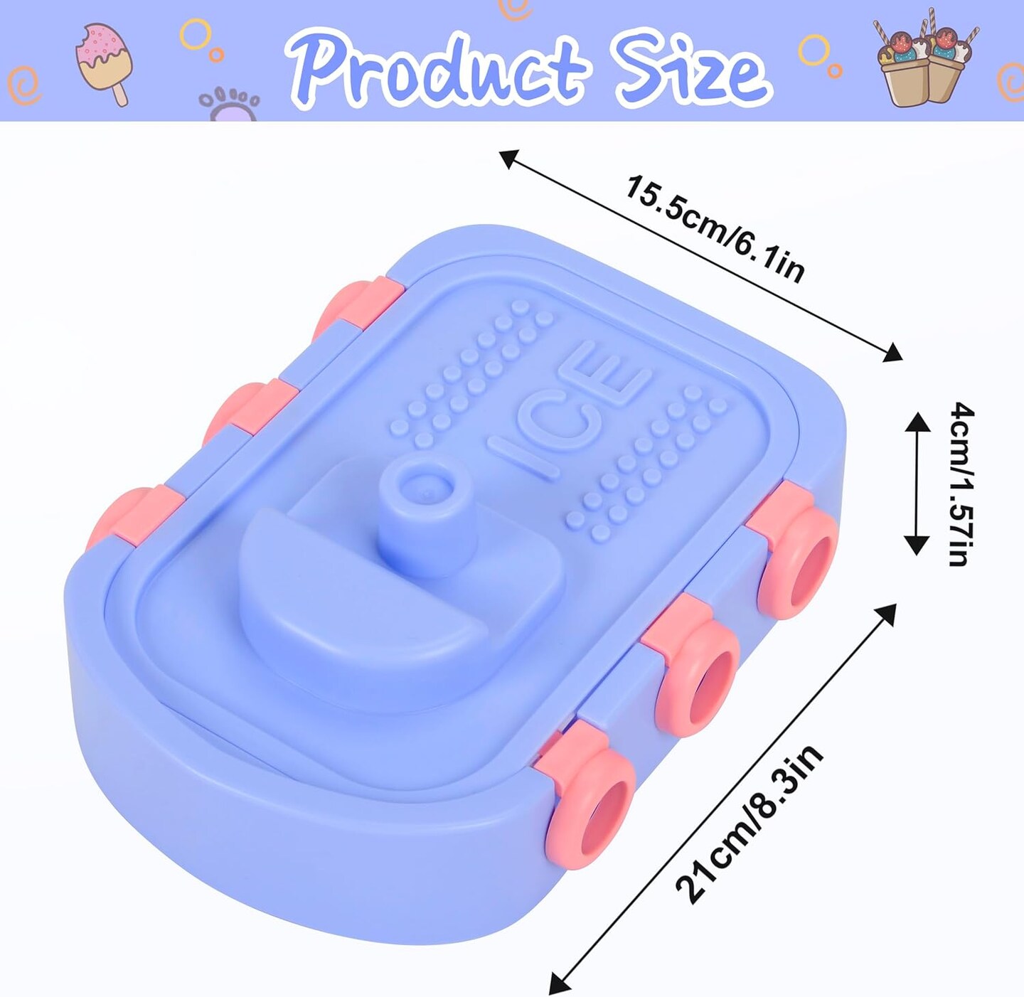 Popsicle Molds Homemade Popsicle Molds Reusable Easy-Off Popsicle Molds (Blue)