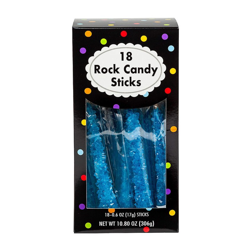 8&#x22; Gold Color Rock Candy Sticks 18 Pieces