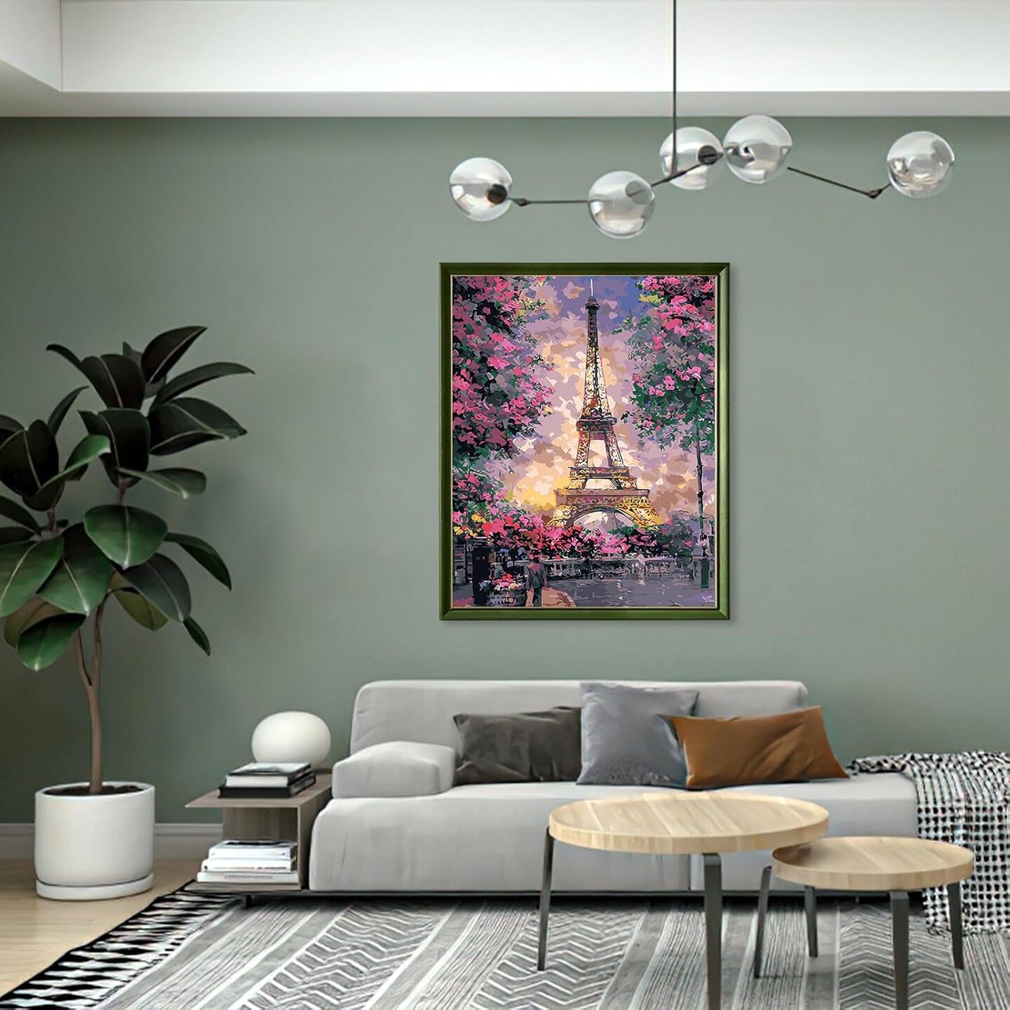 Paint by Numbers Kit for Adults, Paint by Number Kits on Canvas with Brushes Acrylic Pigment, DIY Oil Painting for Home Wall Decor
