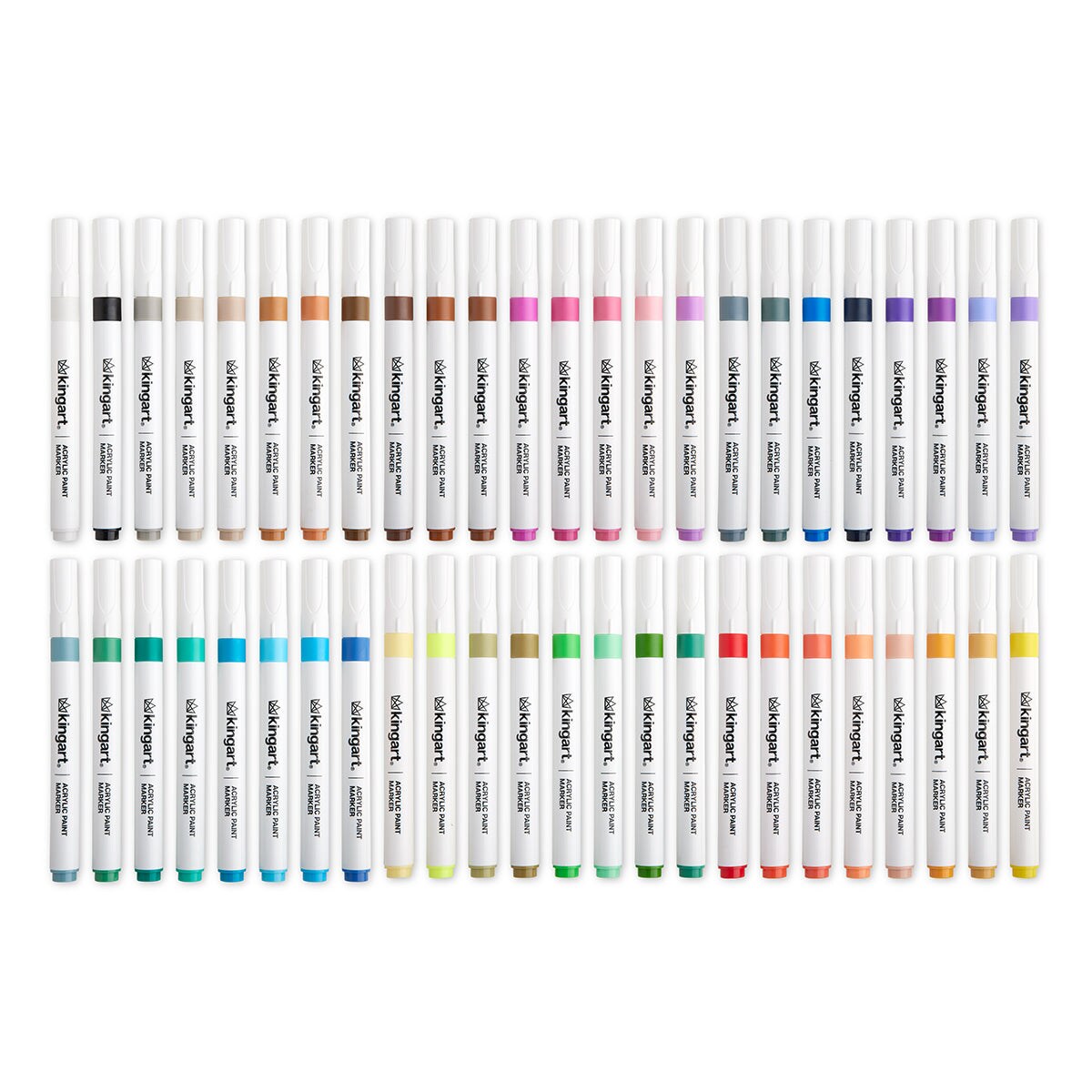 KINGART&#xAE; Acrylic Paint Markers 48 Colors