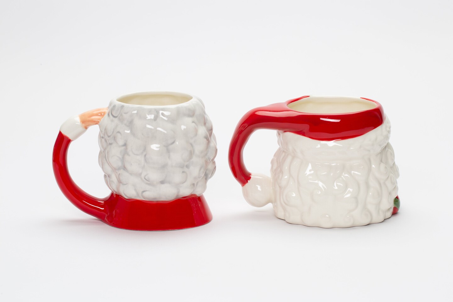 Ceramic Santa Claus and Mrs. Claus Mugs Pair, Home D&#xE9;cor, Gift for Her, Gift for Mom, Kitchen D&#xE9;cor, Christmas D&#xE9;cor