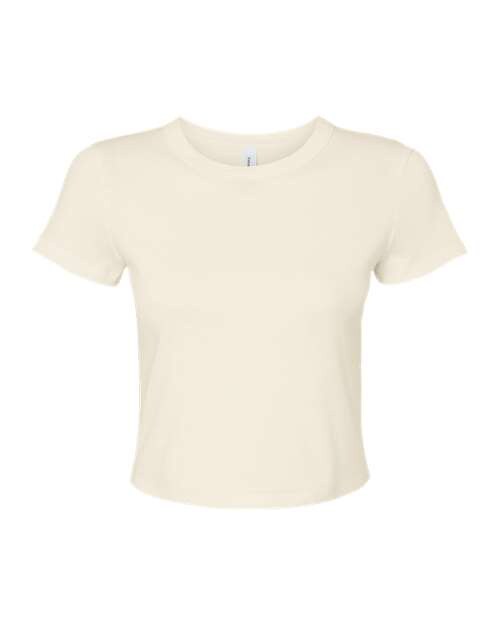 BELLA CANVAS Women’s Micro Rib Baby Tee for Casual Wear & Modern Layering Style