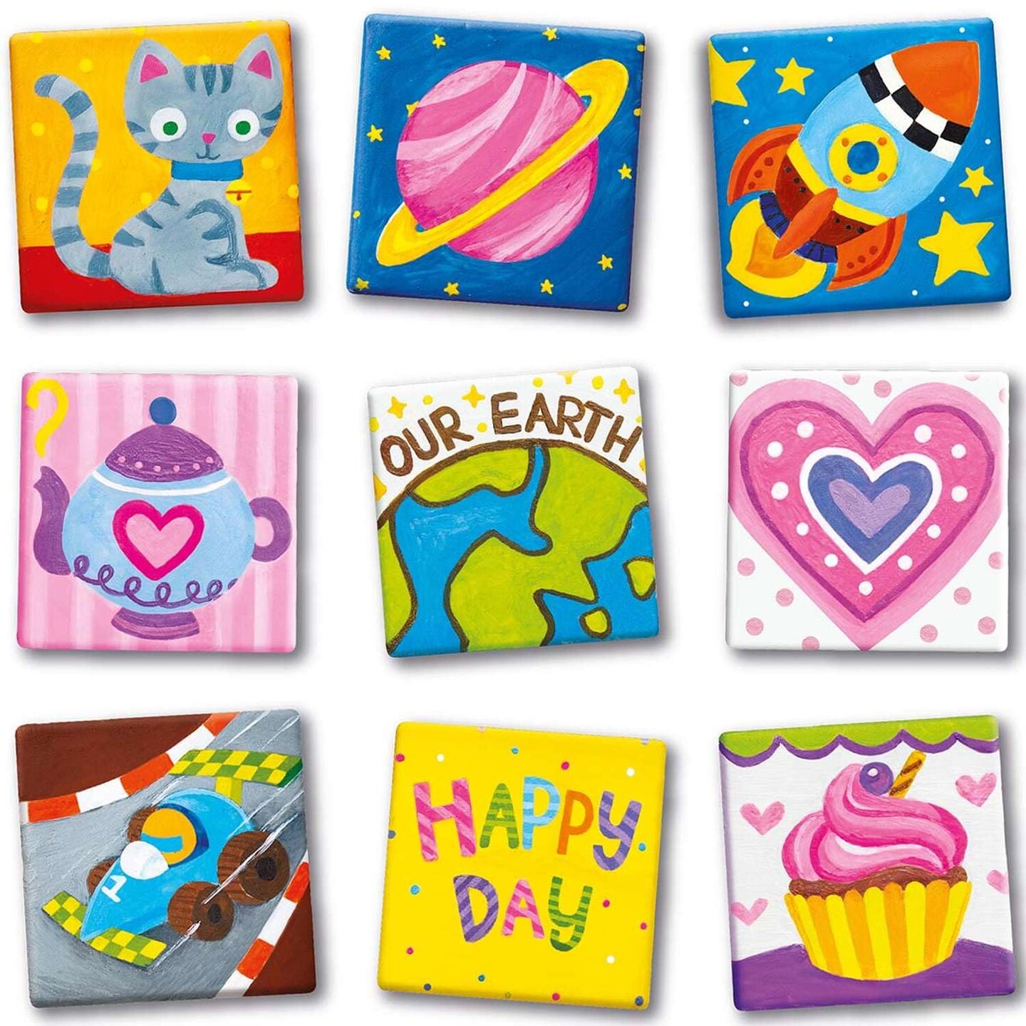 Magnetic Mini Tile Art, Art & Crafts DIY Kit, For Boys & Girls Ages 8+