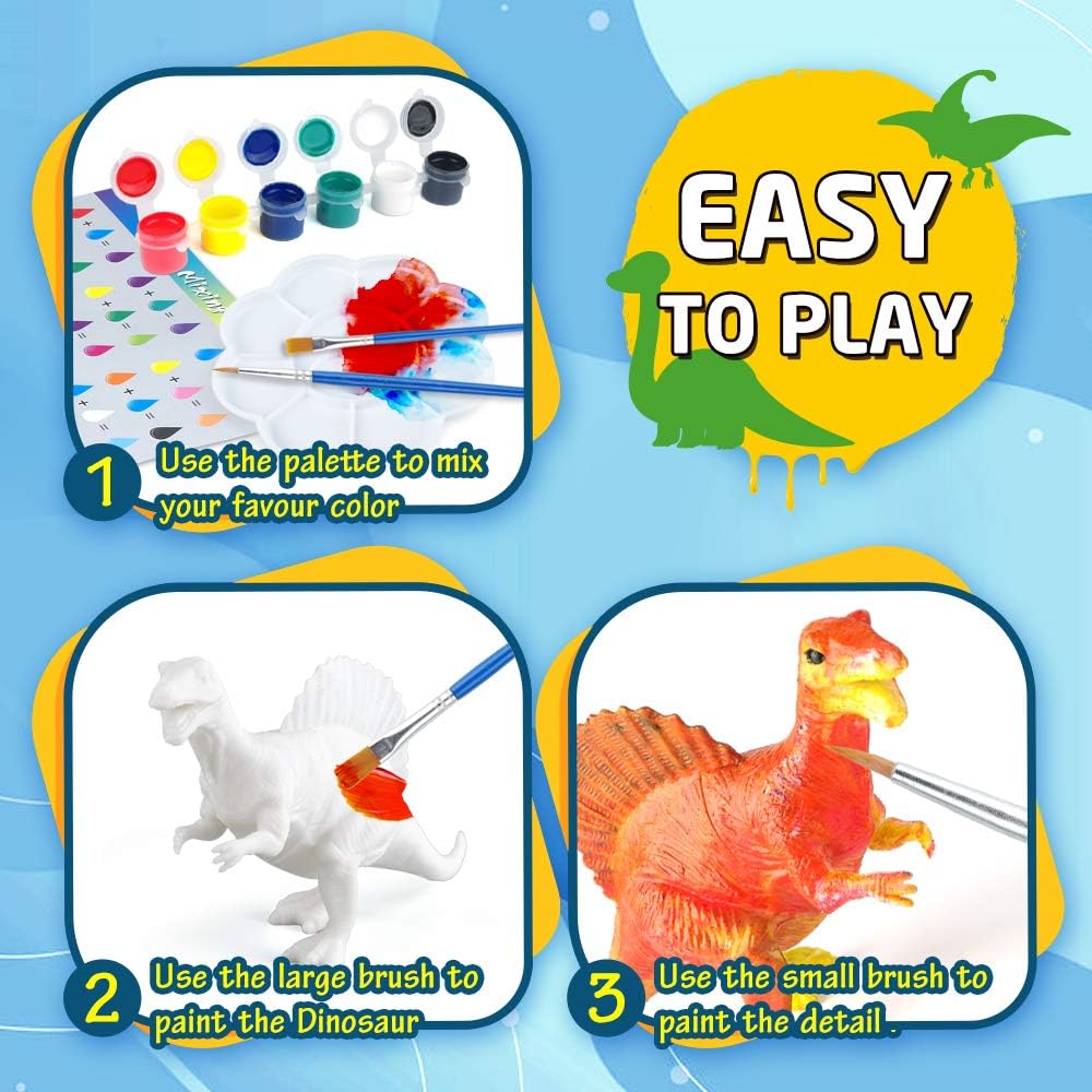 Kids Arts Crafts Set Dinosaur Toy Painting Kit