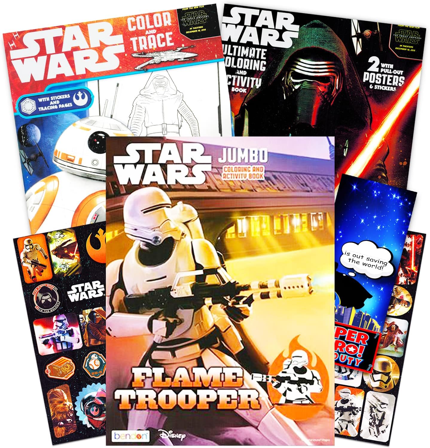 Star Wars Coloring Book Bundle with Stickers and More