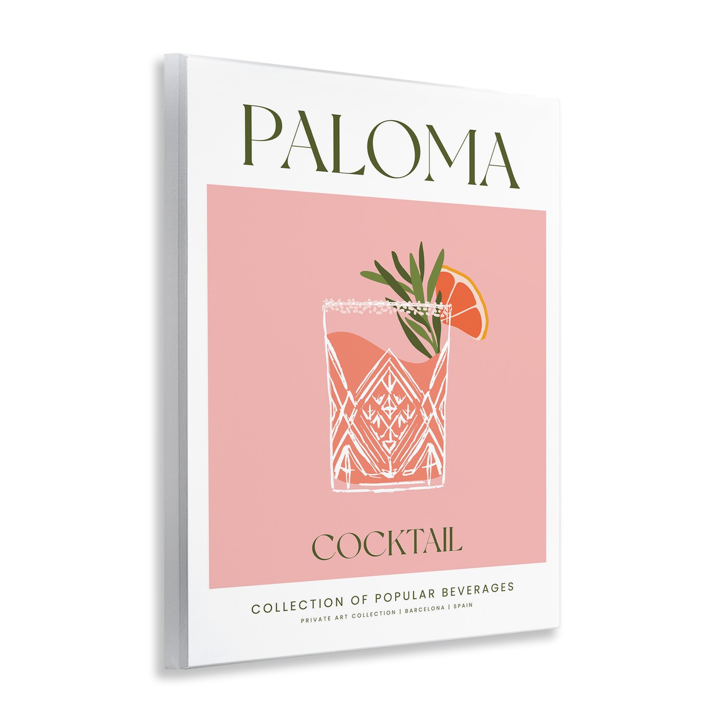 Stupell Industries Minimal Paloma Cocktail Wall Plaque By Lettered and Lined
