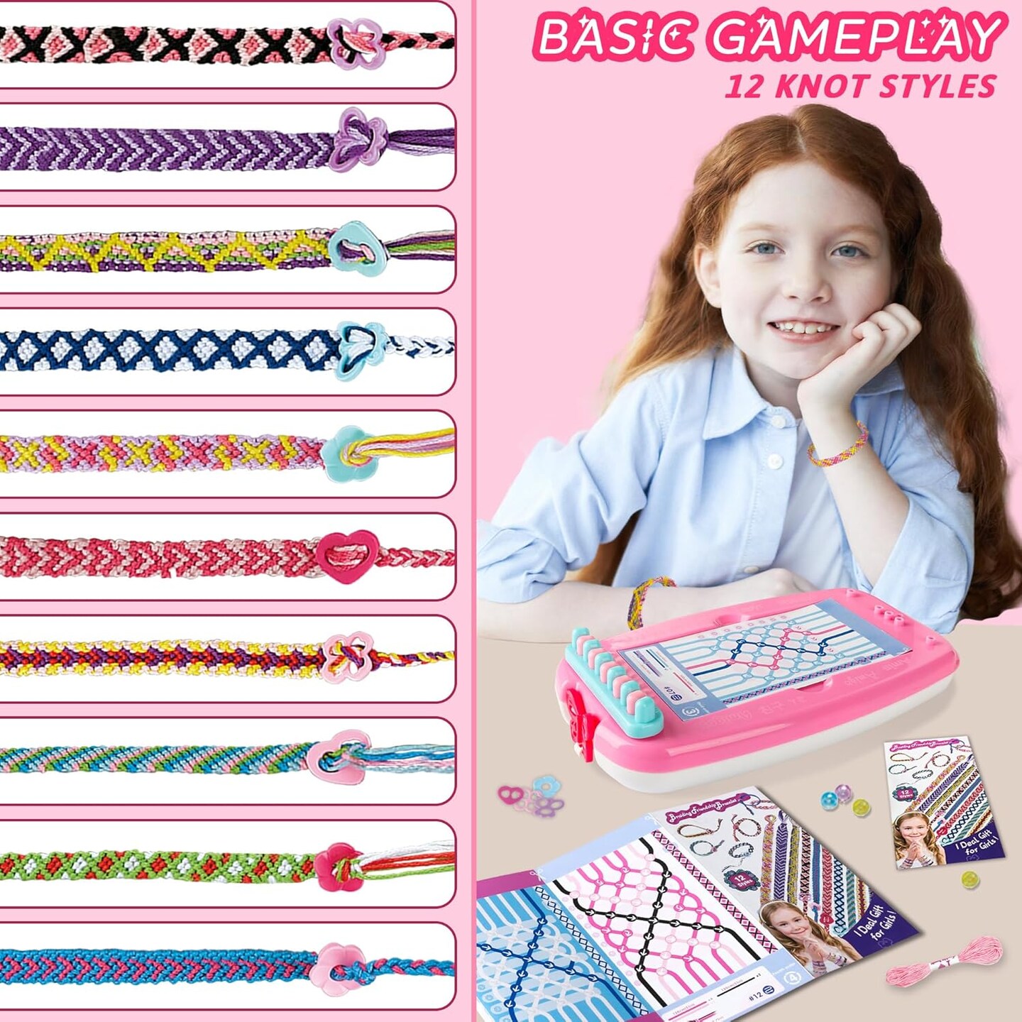 Friendship Bracelet Making Kit DIY Jewelry Making Kit for Kids