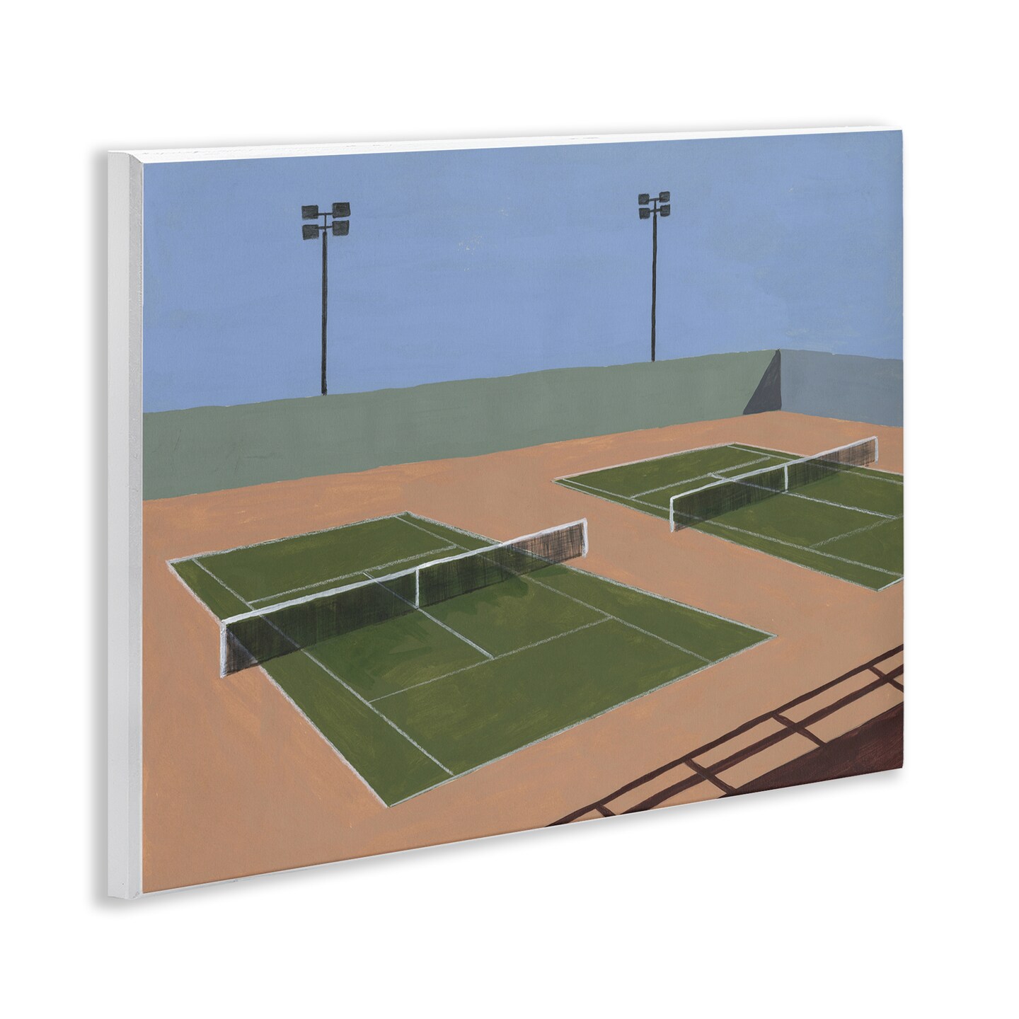 Stupell Industries Tennis Court Landscape Wall Plaque By Michael Willett