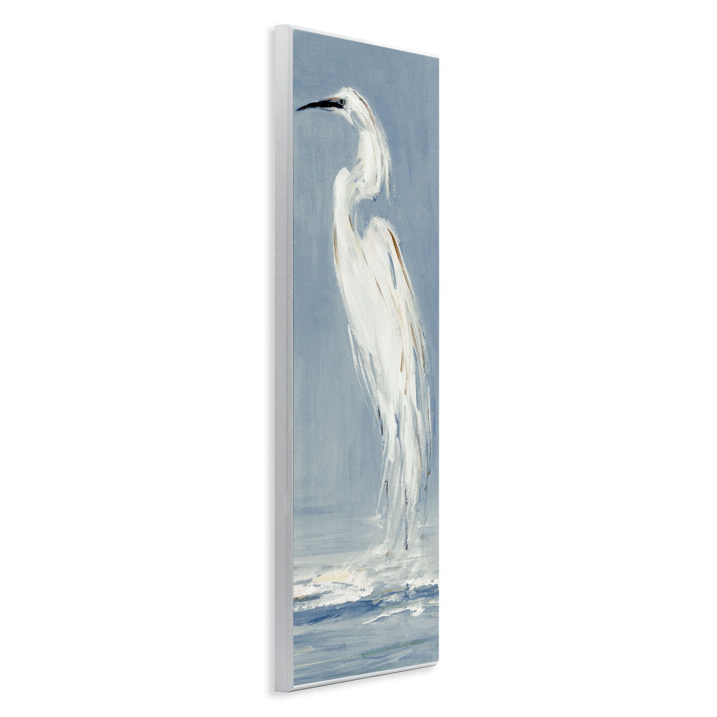 Stupell Industries Calm Egret Facing Left Wall Plaque By Sally Swatland