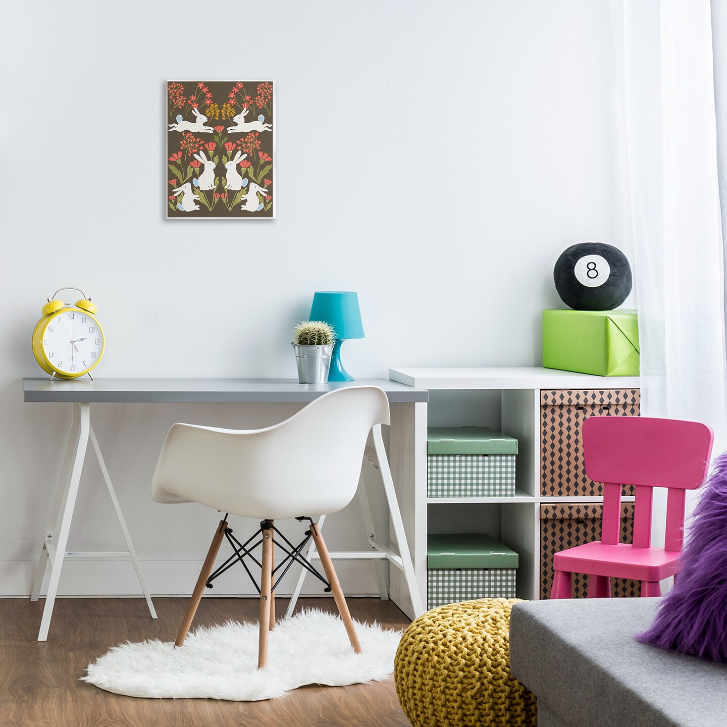 Stupell Industries Wild Spring Blooms & Rabbits Wall Plaque By Regina Moore