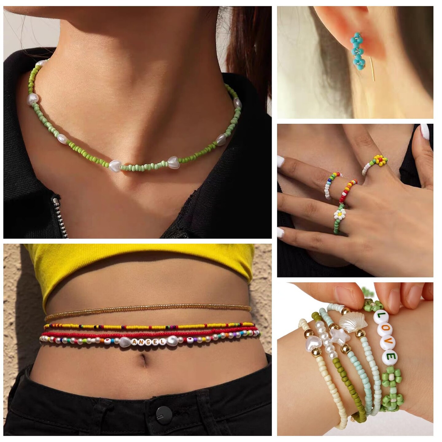 3mm Glass Seed Beads for Bracelet Jewelry Making 24 Colors Bracelet Making Kit for Girls Adults DIY Friendship Bracelets Kits with Letter Beads