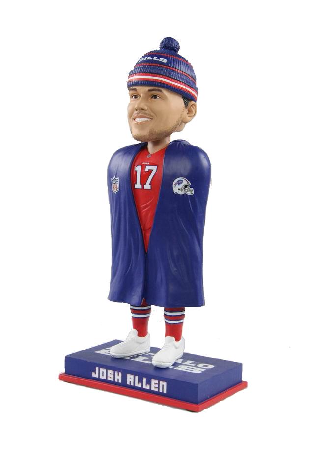 Josh Allen Buffalo Bills Sideline Jacket w/Hat Exclusive Bobblehead