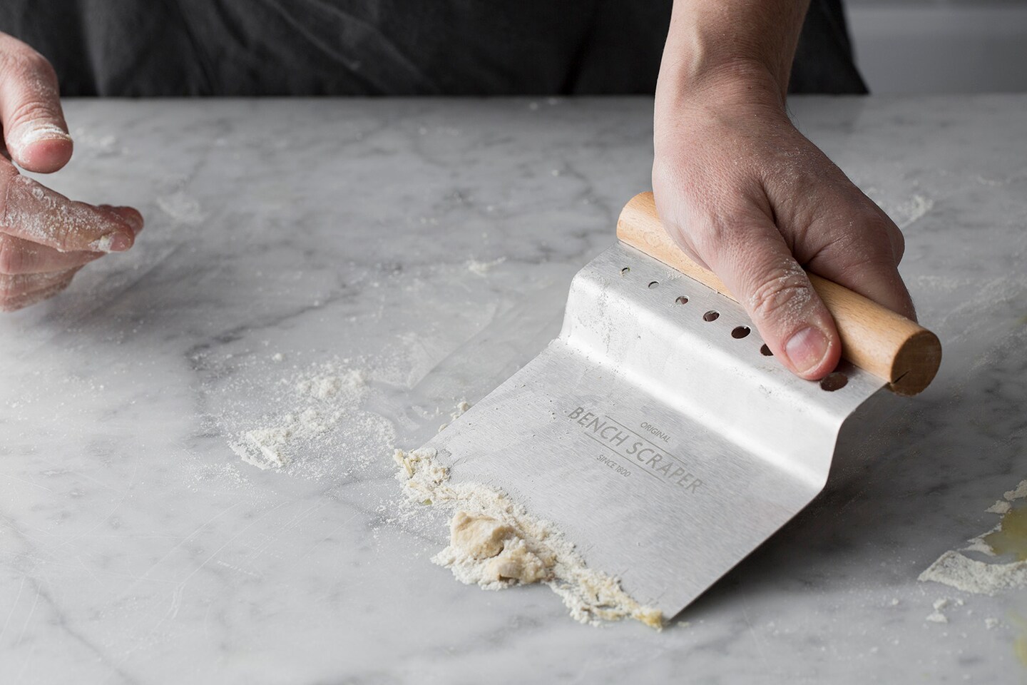 Mason Cash Innovative Kitchen Bench Scraper, 4-in-1 Dough Cutter with Herb Stripper