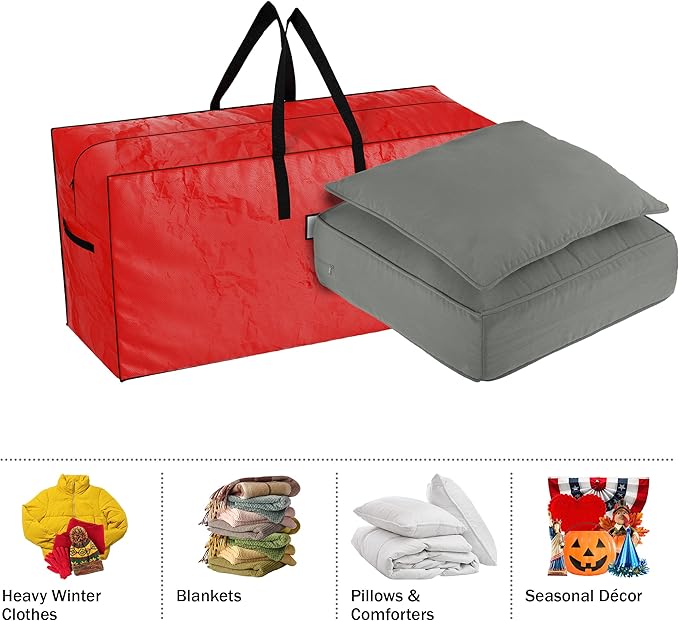 Christmas Tree Storage Bags-Set of 2-For 7.5-16 Ft Artificial Trees-Protect Holiday