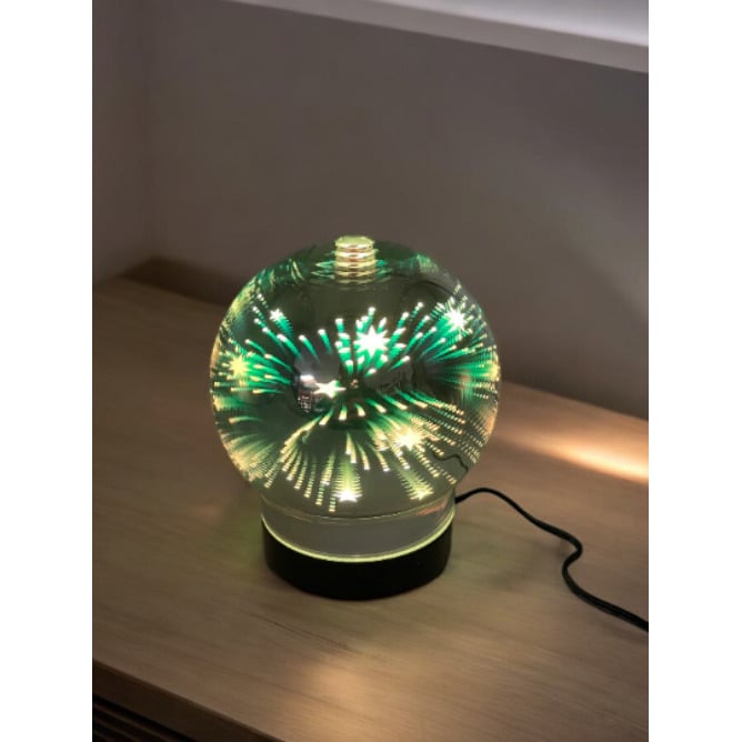 Sphere Diffusers For Essential Oils 3D Glass Art -Fireworks- Oil Diffuser With Alternating Colors ,