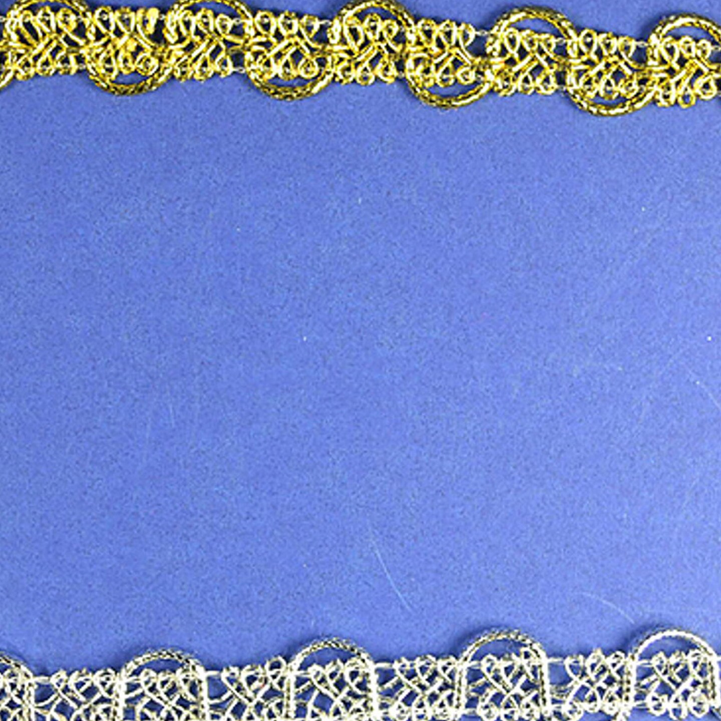 1/2" x 20 Yards Silver Metallic Lace Trim 5 Packs Metallic Trim