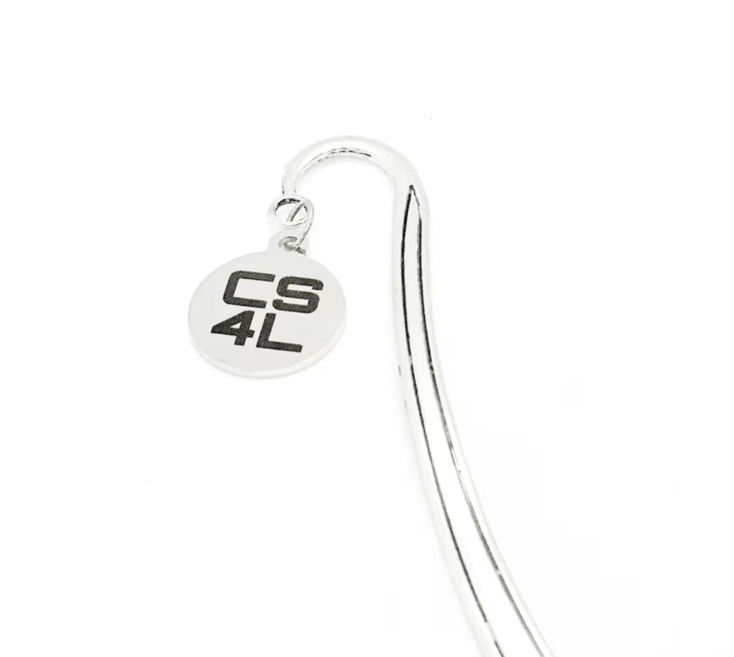 CS4L Computer Science For Life Charm Bookmark, Binary Code, Coding
