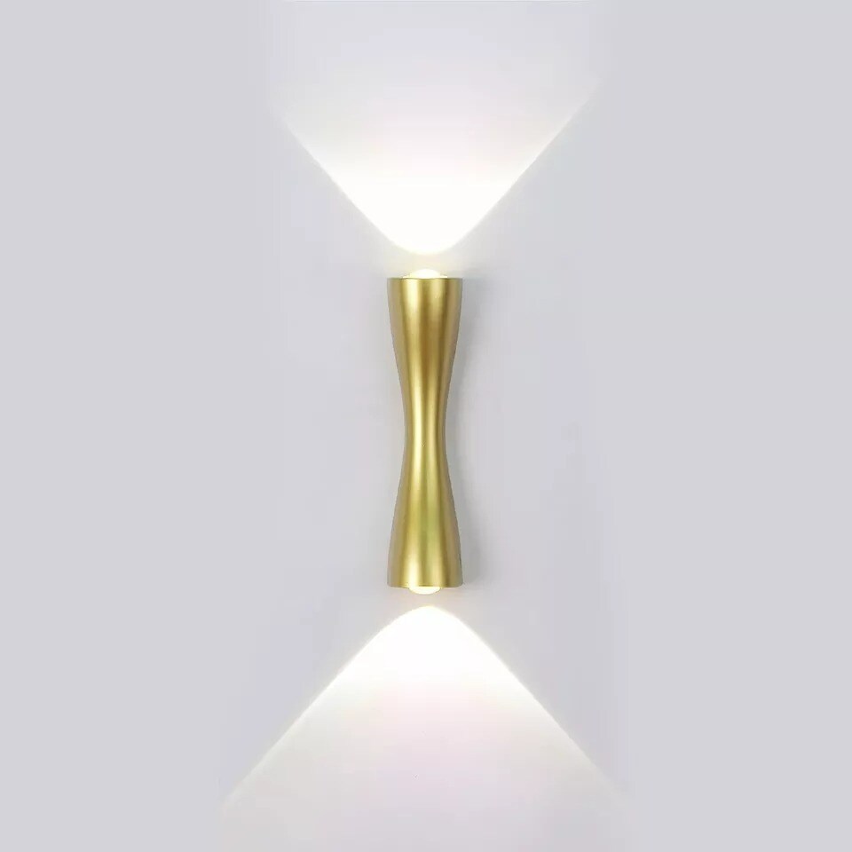 Modern LED Up Down Wall Light Sconce Dual Head Lamp Fixtures Outdoor Porch Lamp