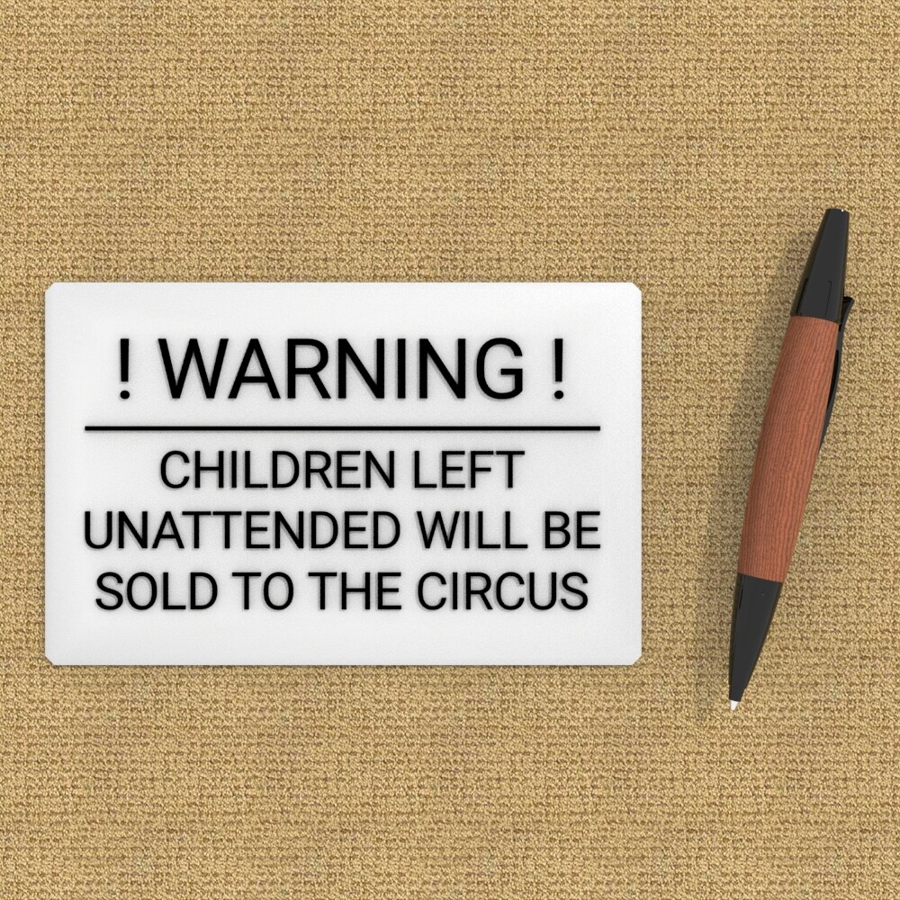 Sold To Circus Sign