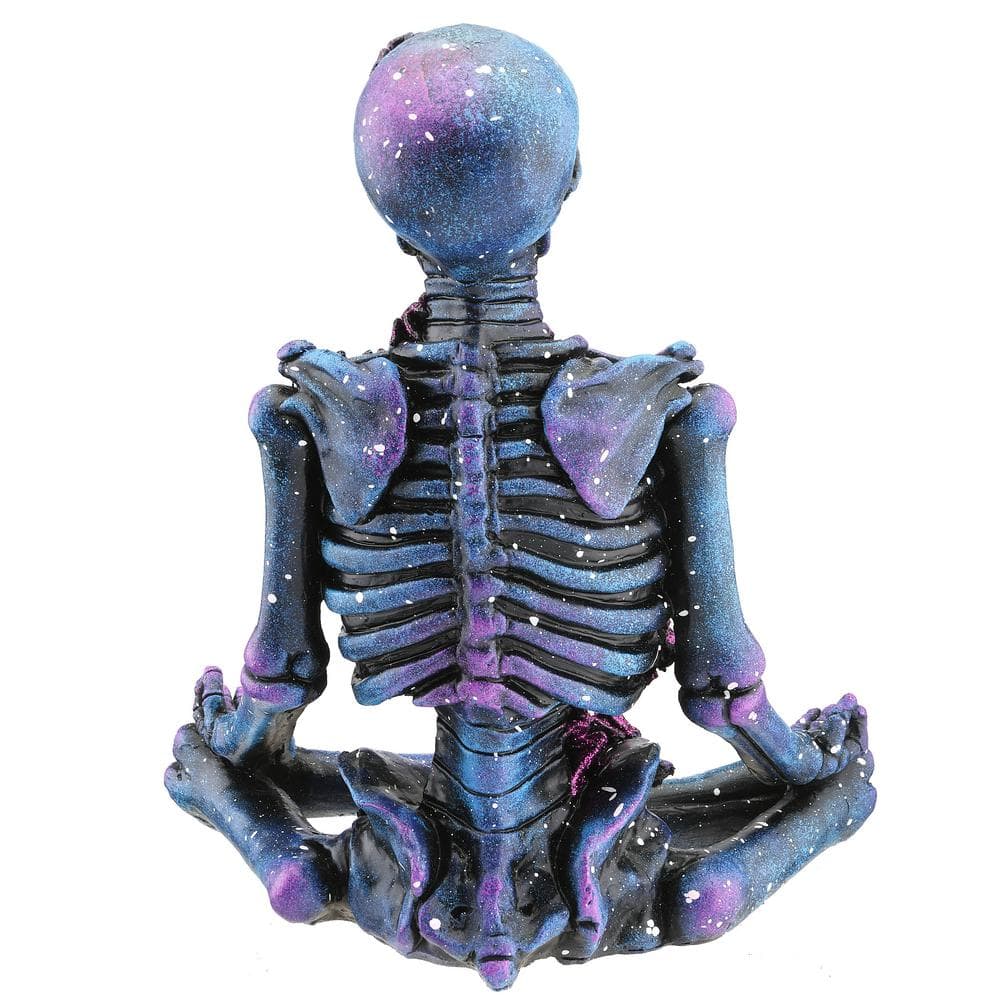 Halloween 10&#x22; LED Lit Purple Galaxy Skeleton