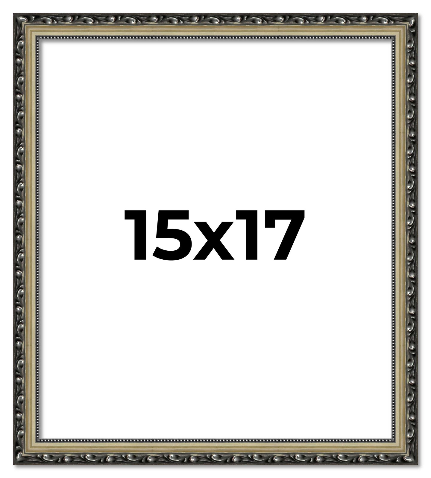 15x17 Museum-Quality Picture Frame with UV-Resistant Acrylic & Acid-Free Backing, Available in 4 Finishes - Gold, Silver, Bronze, and Black