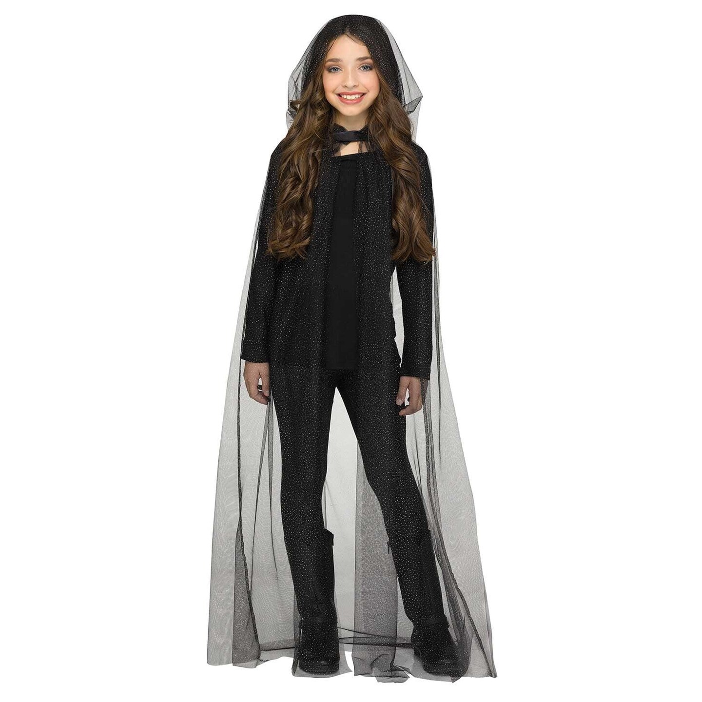 Magic Hooded Sparkle Cape Child Costume Accessory - 59 inches From Top Hood to Bottom Cape