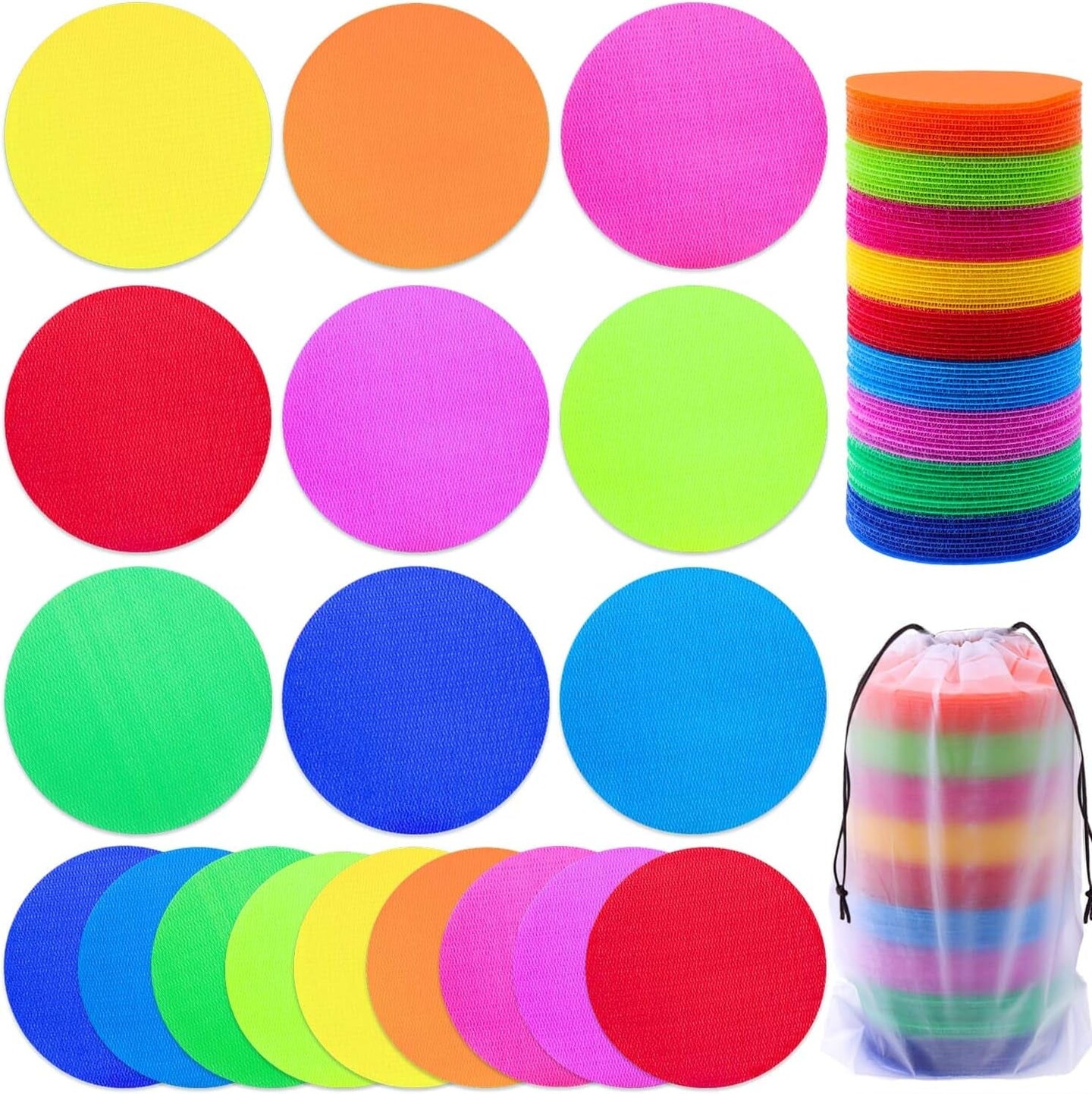 90 Pcs Carpet Markers Floor Dots,  Carpet Dots for Classroom Carpet Markers for Teacher Supplies Elementary School Kindergarten Daycare Classroom Decoration