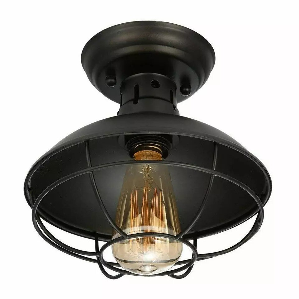Farmhouse Rustic Industrial Ceiling Pendant Light Hanging Pendant Lamp Fixture