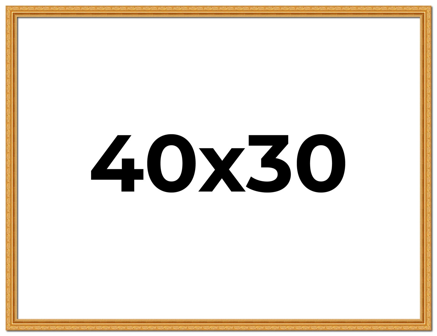 40x30 Solid Wood Antique Picture Frame with UV-Resistant Acrylic & Acid-Free Backing, Available in 4 Finishes: Bronze, Gold, Silver, and Gold with Black