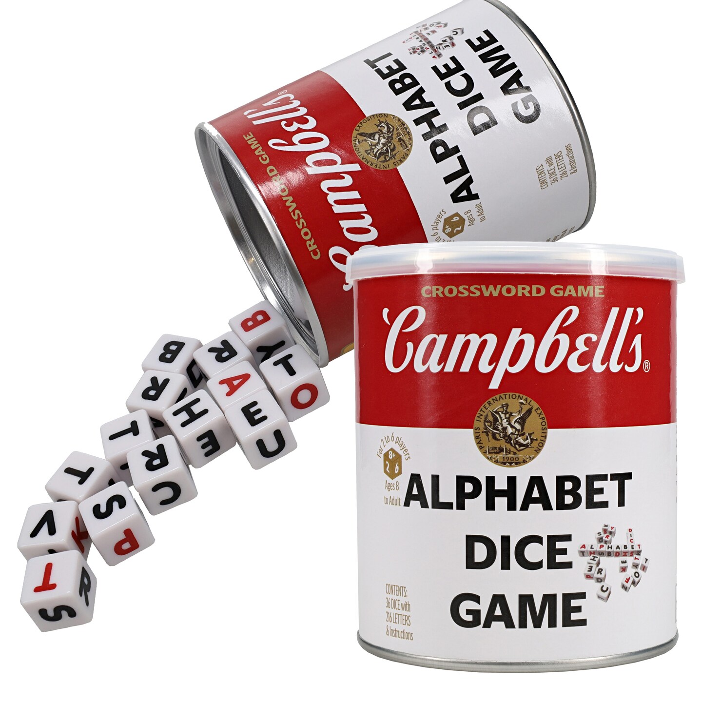 TDC Games Campbell&#x27;s Alphabet Dice Word Game