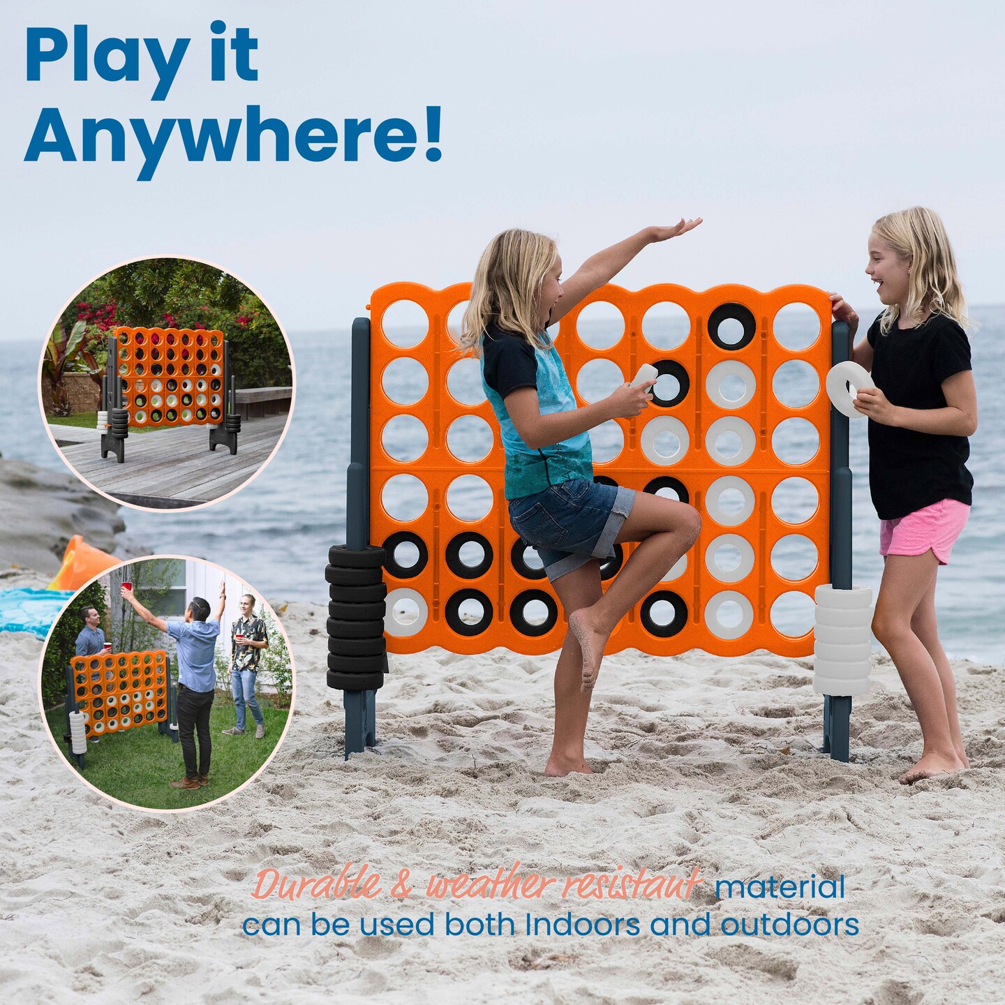 Jumbo 4-To-Score Giant Lawn Game Set