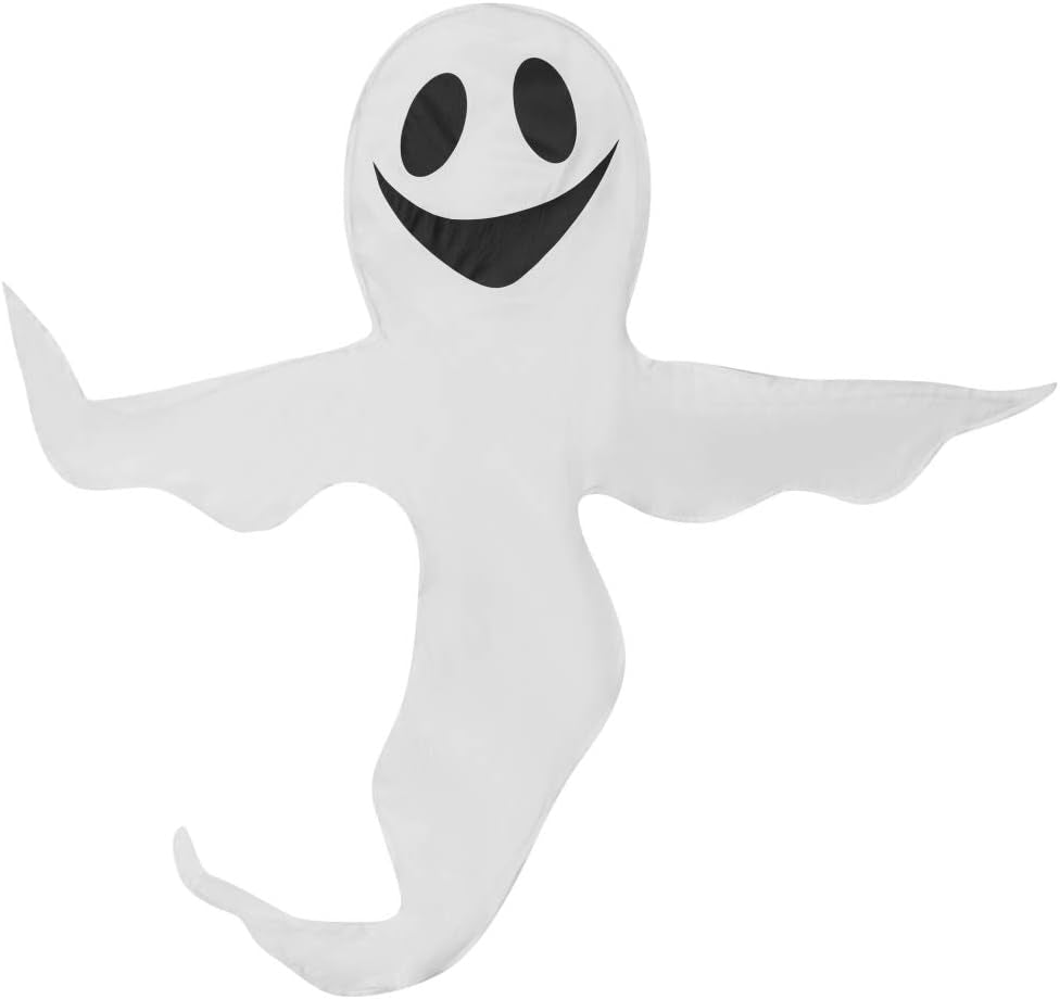 Peek a Boo Hanging Ghost 50&#x22; X 53&#x22; Large Spooky Outdoor Decoration for Halloween Party Lawn Patio Haunted House Props Supply