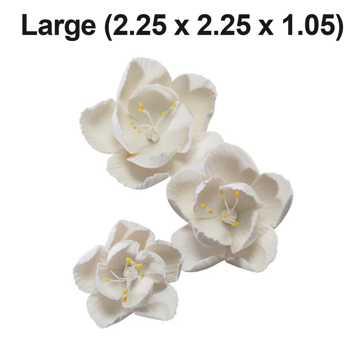 Blossom Flower Assortment Gum Paste Sprays - 8 Pieces