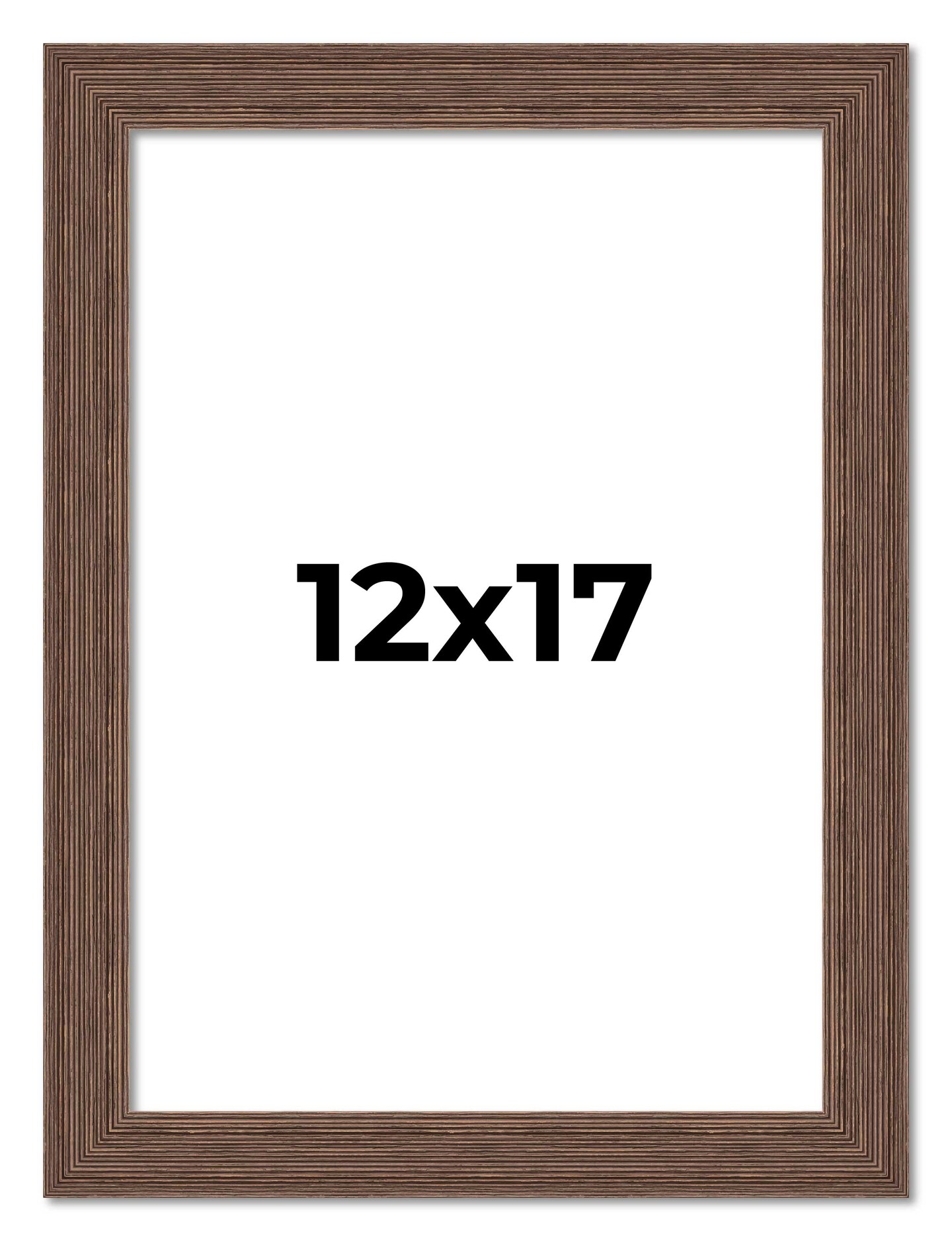12x17 Wide Barnwood Picture Frame with UV-Resistant Acrylic & Acid Free Backing, Available in 6 Paint Finishes - Grey, Brown, White, and Black