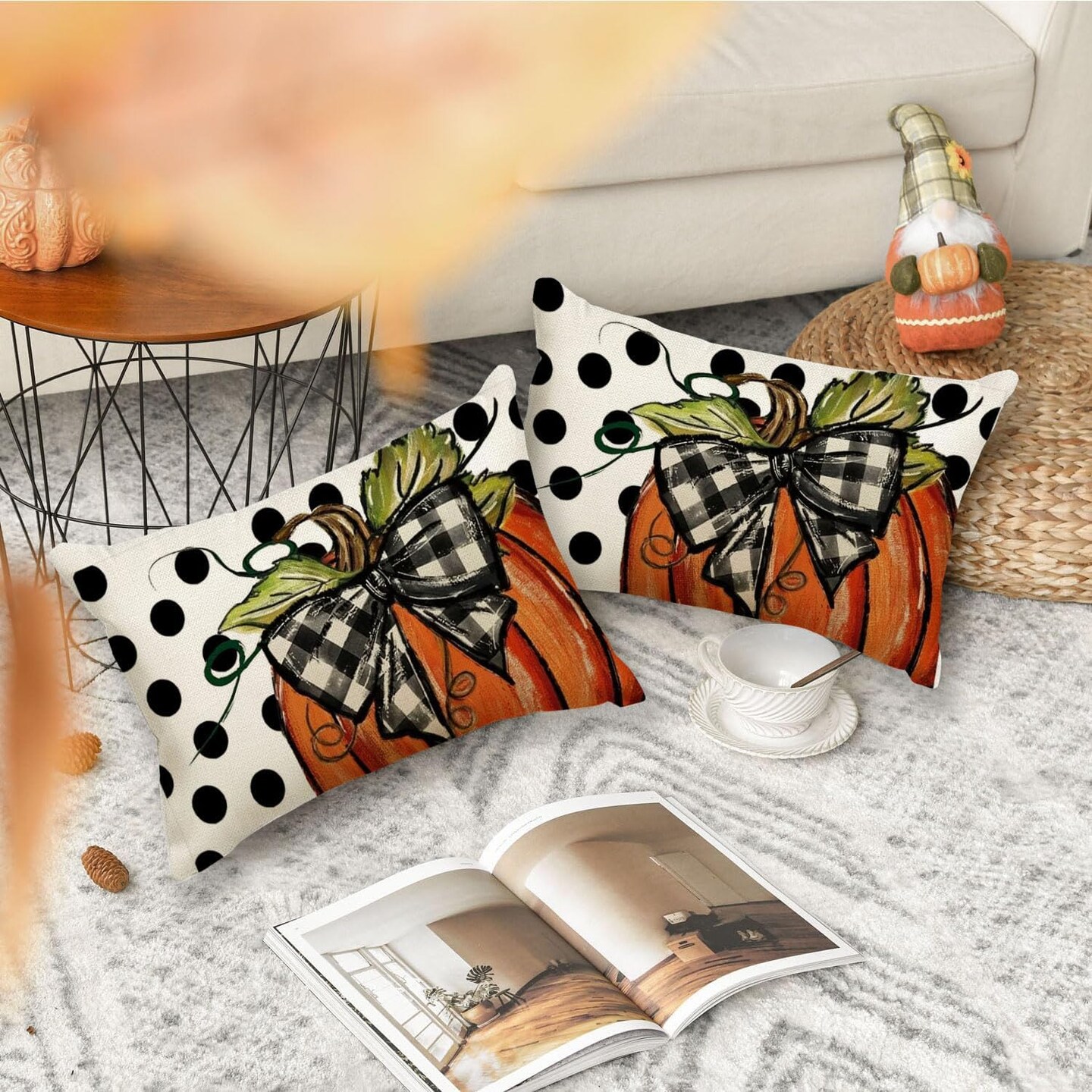 Fall Pillow Covers - 12x20 Inch