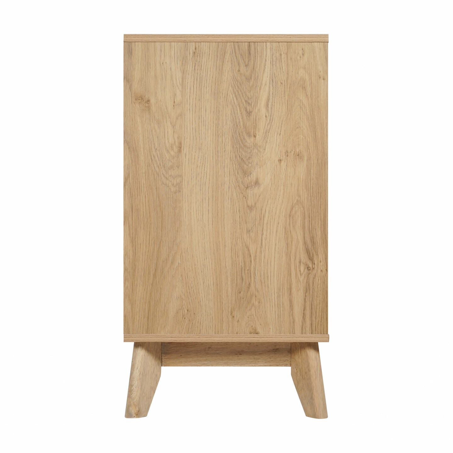 Merrick Lane Blakely Mid-Century Modern Four Door Buffet, TV Stand with Shelving