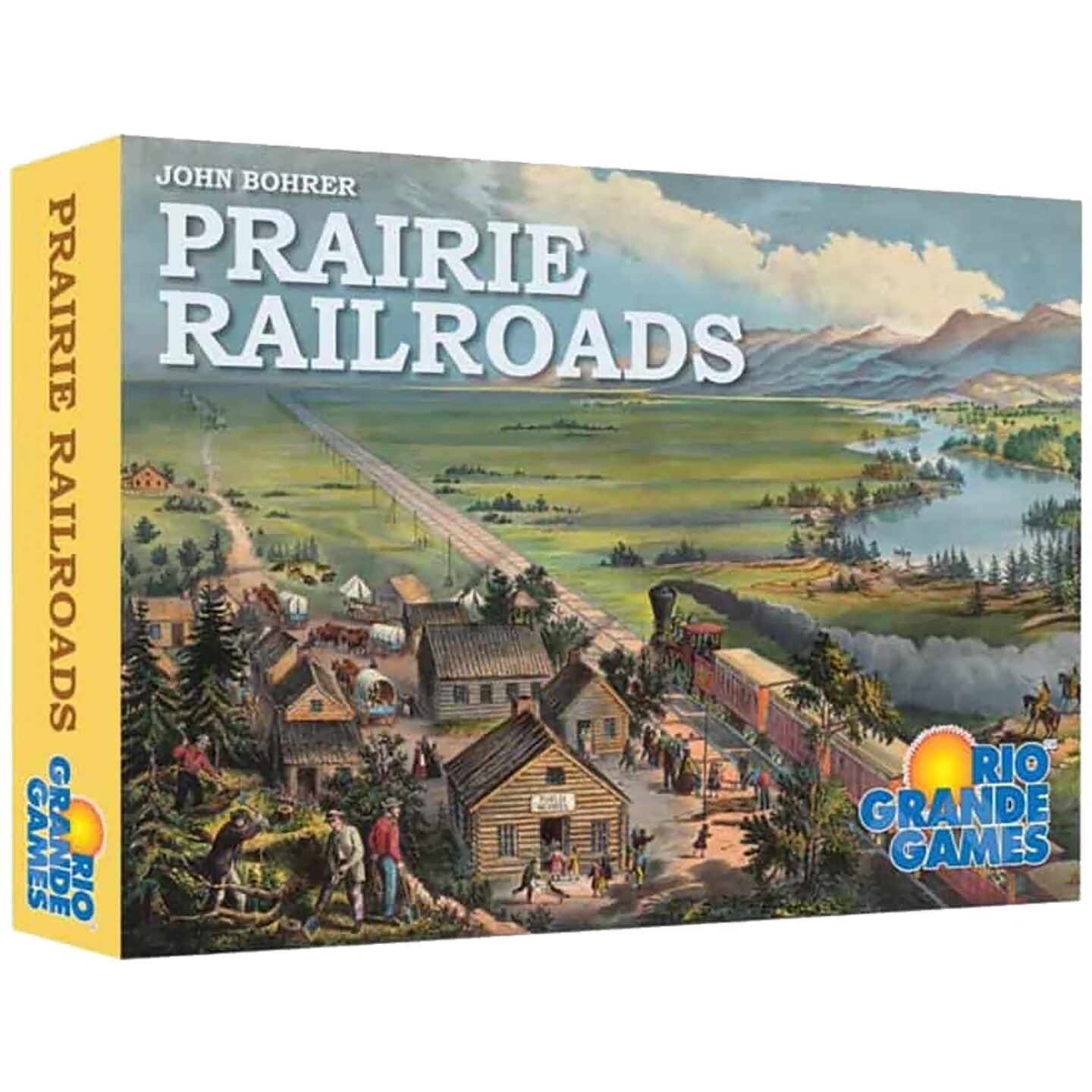 Rio Grande Games: Prairie Railroads - Train Strategy Board Game, Economy &#x26; American Railway Game, Investment &#x26; Bidding, Ages 14+, 3-5 Players, 60 Min
